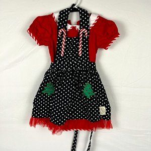 Olive Mae Candy Cane Apron and Dress Set